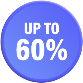 Up to 60%